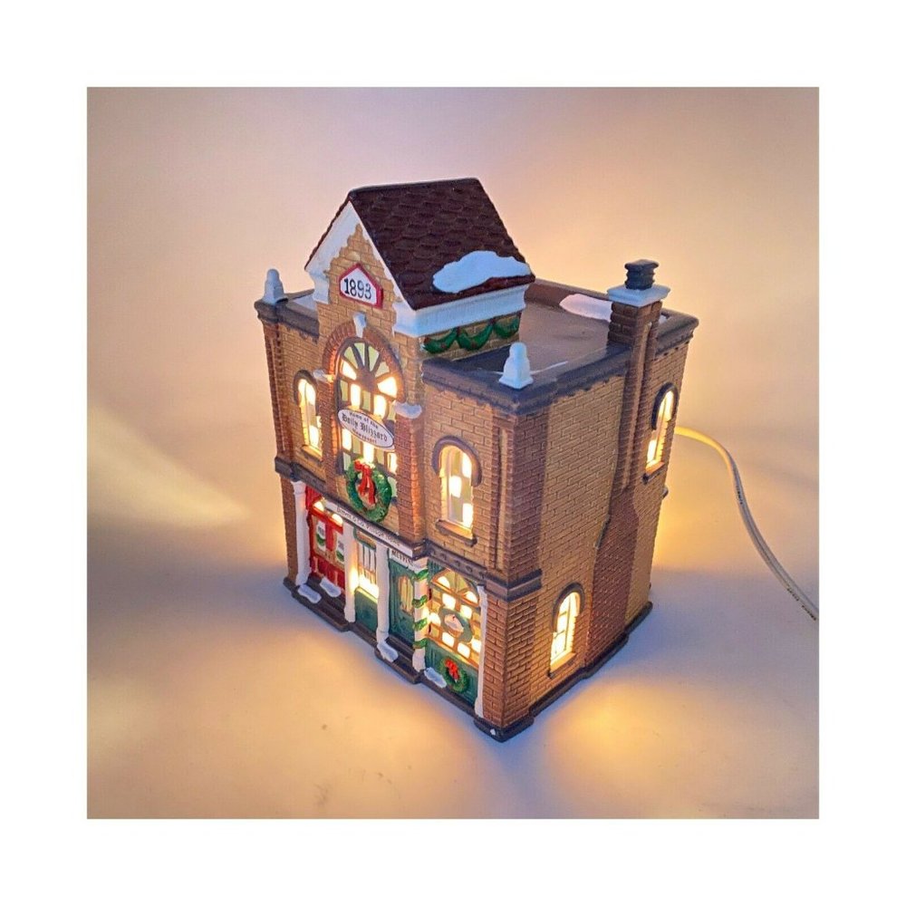 Dept 56 Snow Village Print Shop & Village News